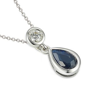 Diamond and Sapphire Pendant