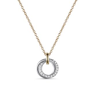 Diamond Hoop Pendant